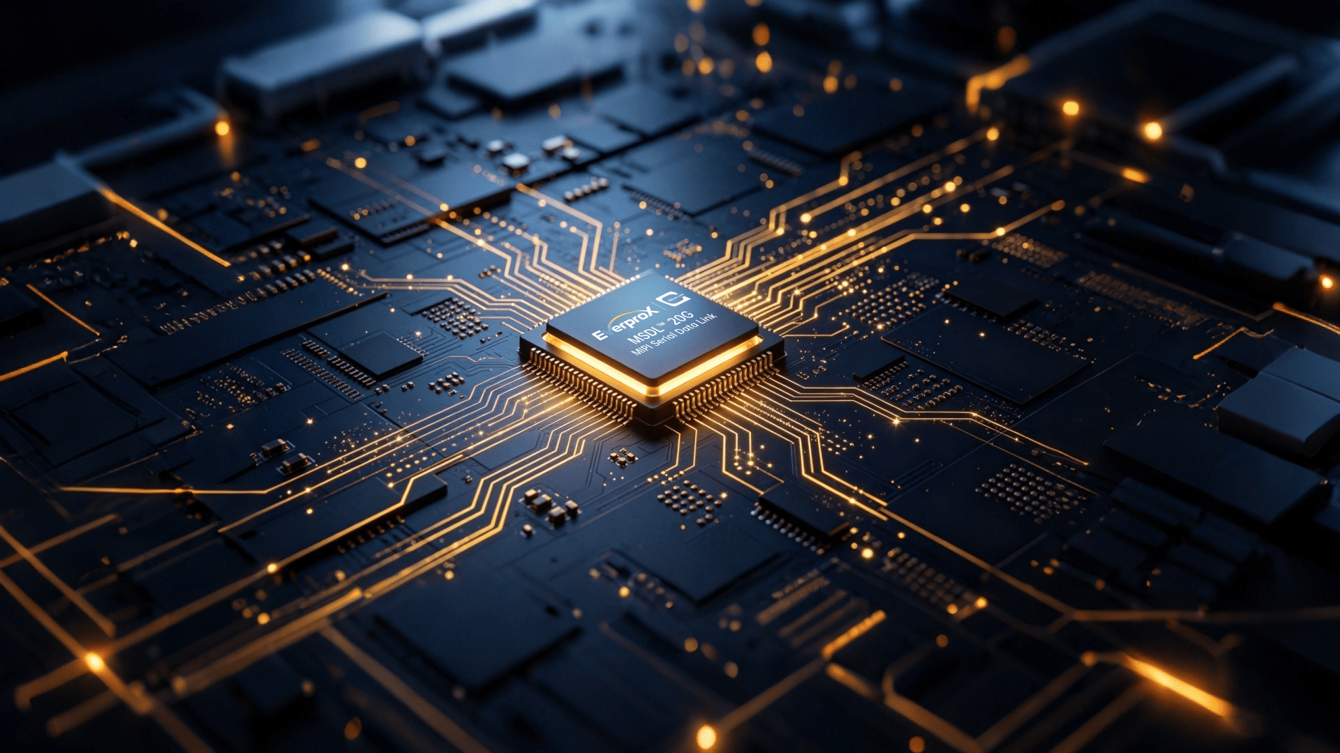 MSDL&trade; 20G chip on circuit board